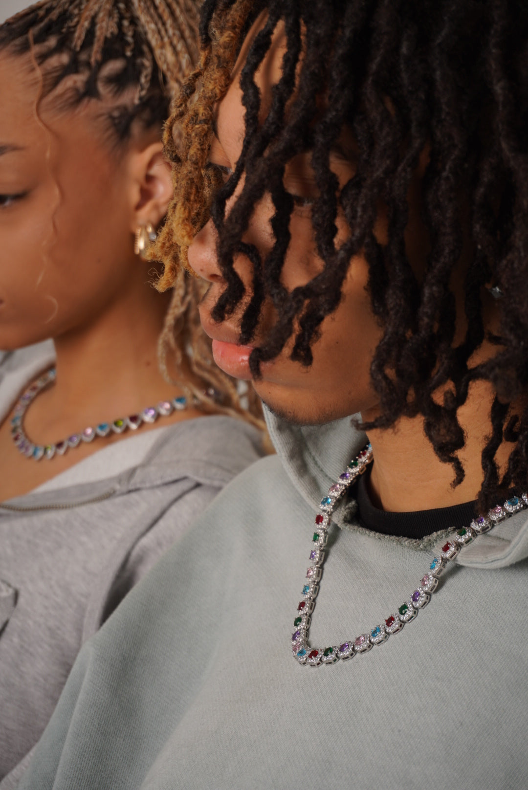 DB Colourful Clustered Tennis Chain