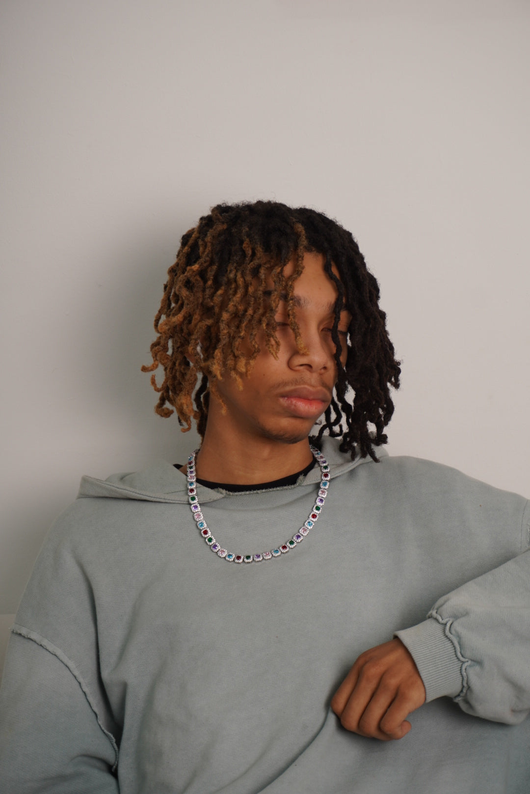 DB Colourful Clustered Tennis Chain