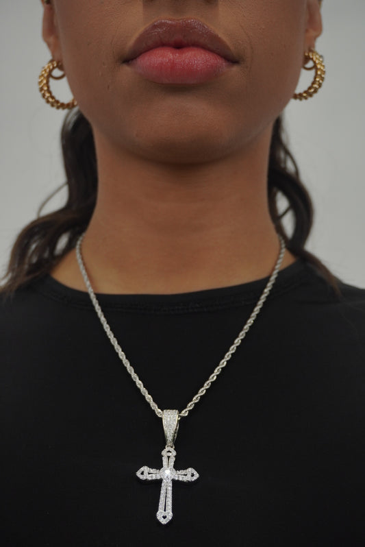 DB Cross Hearts Pendant