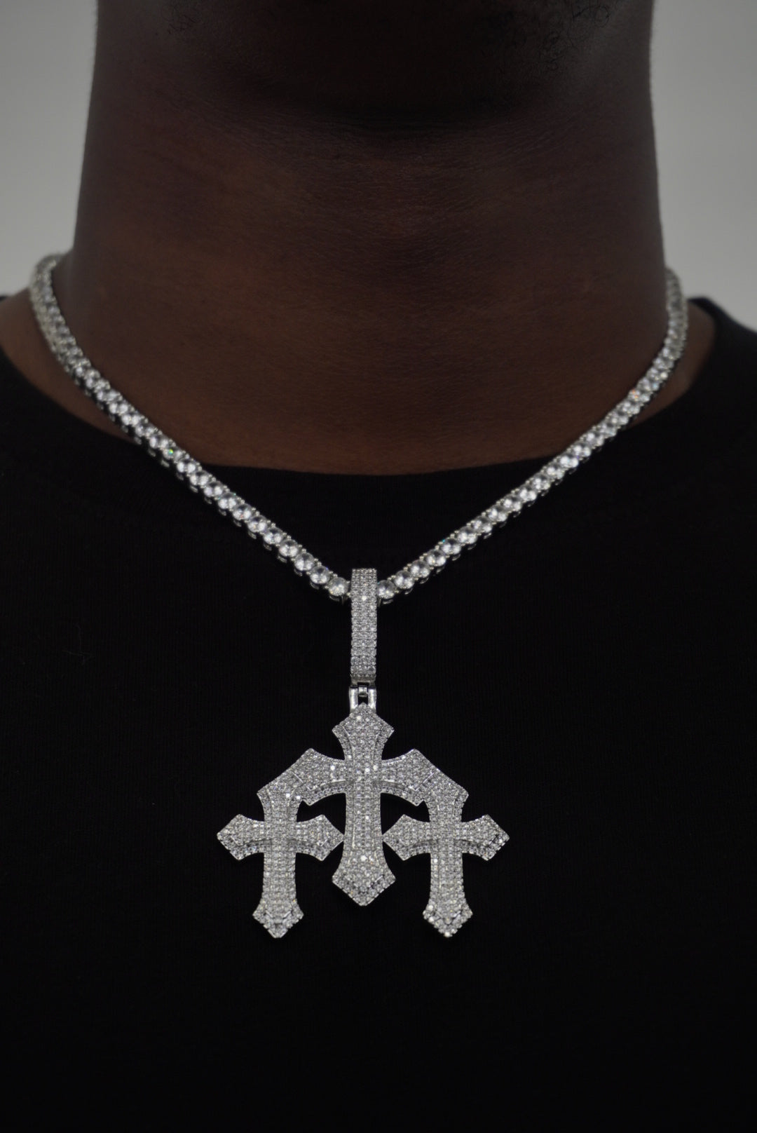 DB Triple Cross Pendant